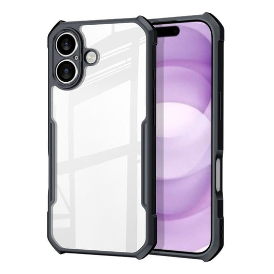 iPhone 17 Shockproof Matte Black Border Aly Camera lens Protection back cover Case