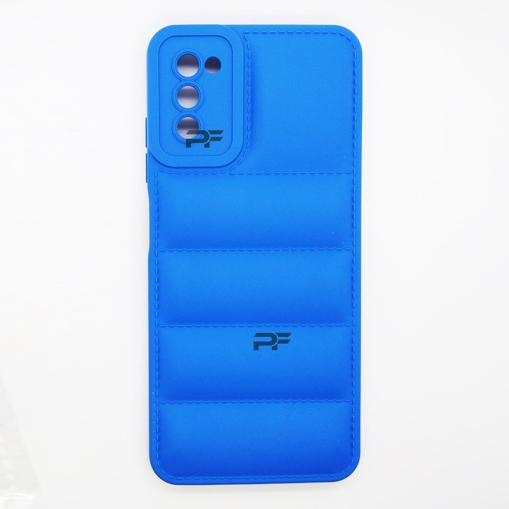 Puffer Case Jacket Cushion Back Cover for Samsung A03S