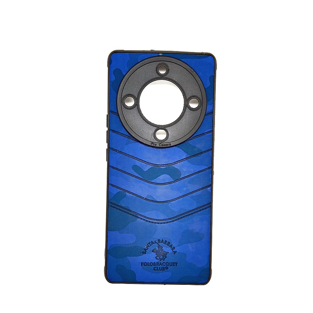 HONOR X9a POLO clothe texture case velvet Back Cover Blue