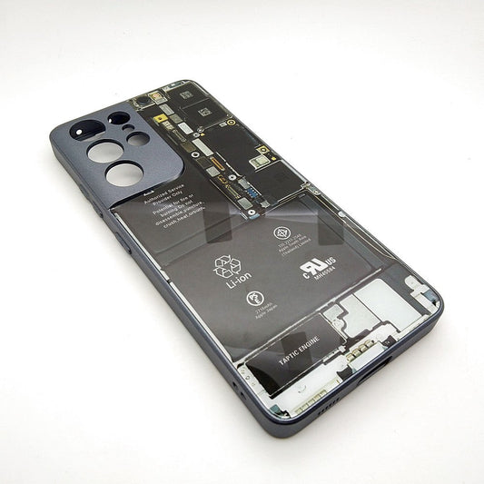 Circuit Board High Quality Hard Cover Full Camera Lens Protective Case for Samsung S21 ULTRA