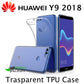 Transparent Clear Slim Case for Huawei Y9 2018