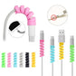 Rubber Cable Protector Pack of 4 Pcs Mixed Colours