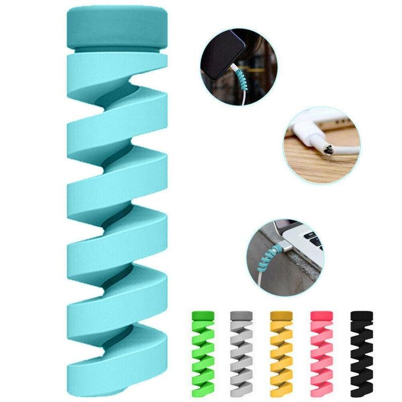 Rubber Cable Protector Pack of 4 Pcs Mixed Colours