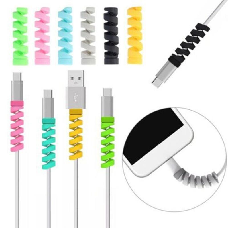 Rubber Cable Protector Pack of 4 Pcs Mixed Colours