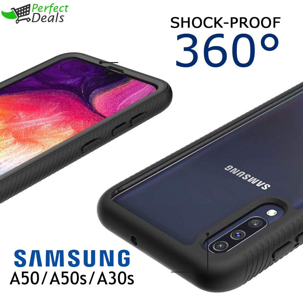 Shock-Proof Protection 360° PC+TPU Cover for Samsung Galaxy A50