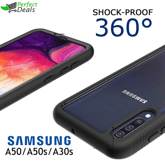 Shock-Proof Protection 360° PC+TPU Cover for Samsung Galaxy A50