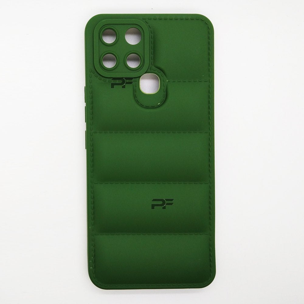 Puffer Case Jacket Cushion Back Cover for infinix SMART 6