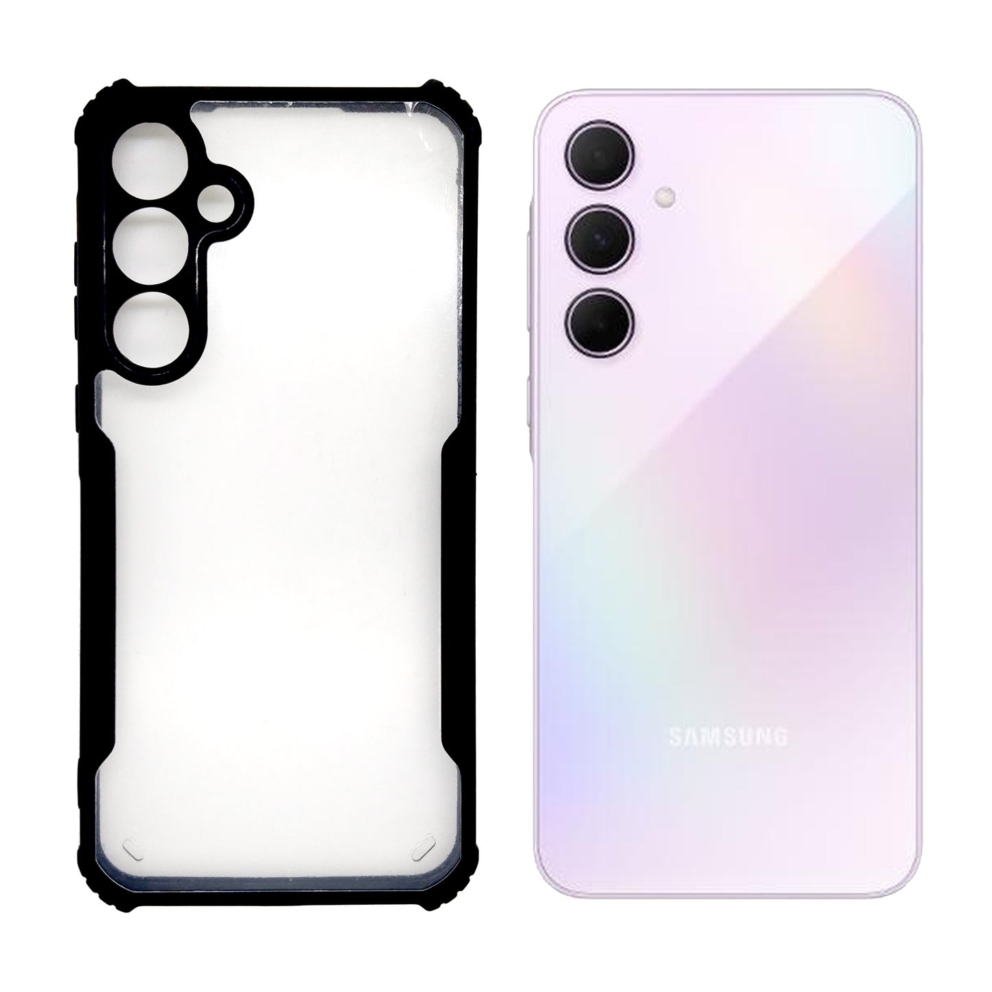 iPaky Samsung A35 Shockproof Bumper Case back cover