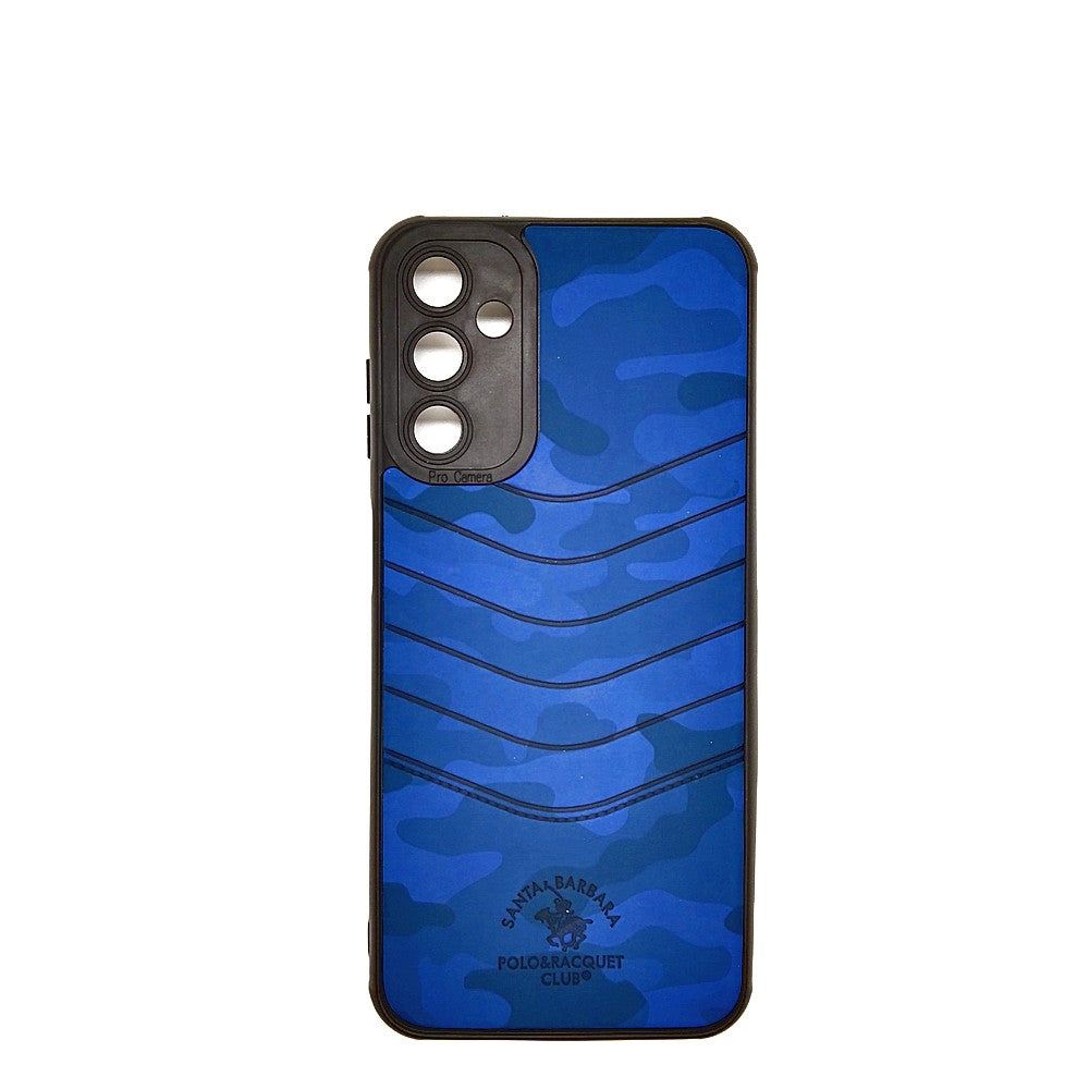 Samsung M14 POLO clothe texture case velvet Back Cover Blue
