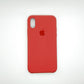 apple silicone case Velvet Hard back cover for iPhone X / XS