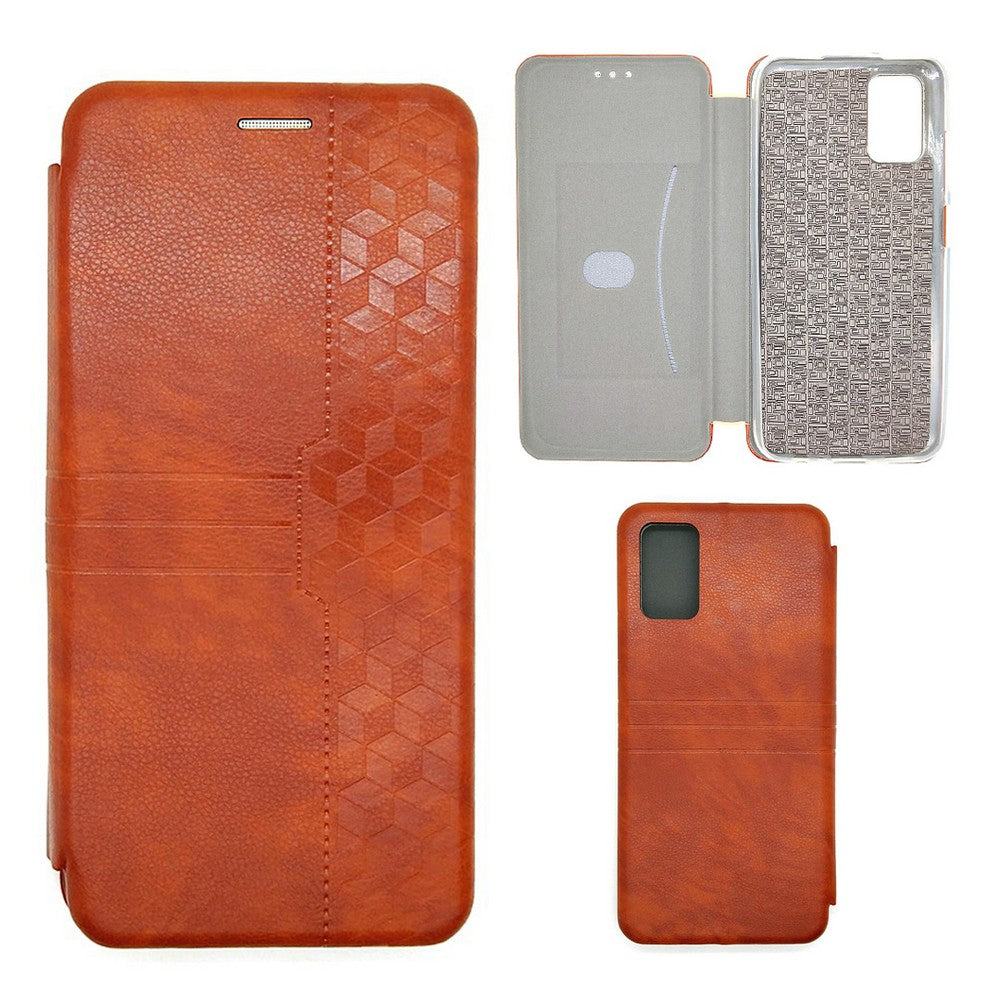 Samsung A03s / A02s / M02s Leather Pouch Case Premium Leather texture full cover