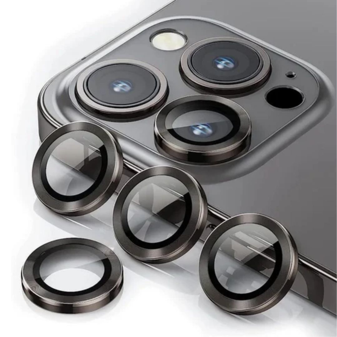 iPhone 15 Pro Camera lens protection Ring with Tempered glass