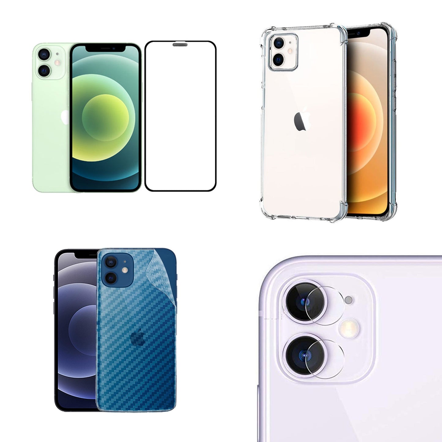 4in1 Protection pack for iPhone 12