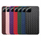 iPhone 11 Pro Max Cross Grid Weaving Pattern Design Silicone Case back Cover