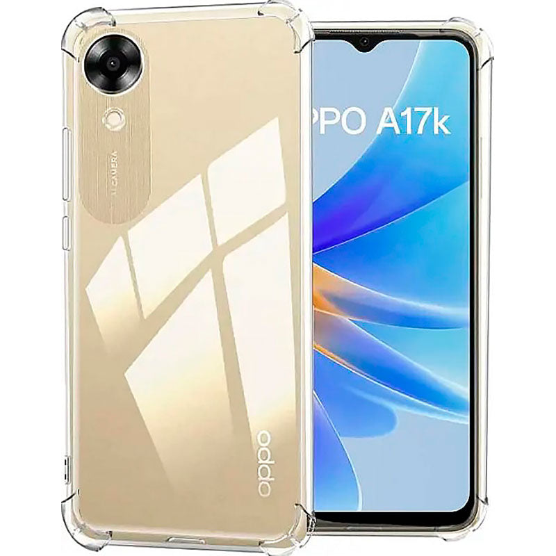 AntiShock Clear Back Cover Soft Silicone TPU Bumper case for OPPO A17K