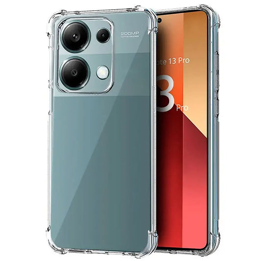 AntiShock Clear Back Cover Soft Silicone TPU Bumper case for Redmi Note 13