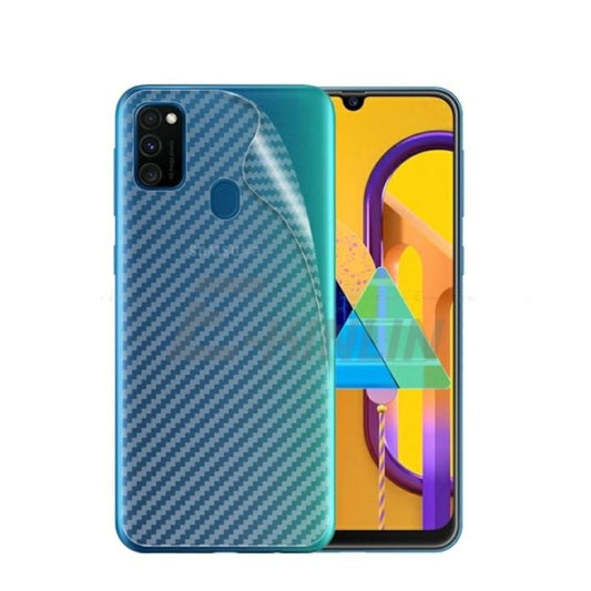 Samsung M21 carbon Back Clear Skin Sticker