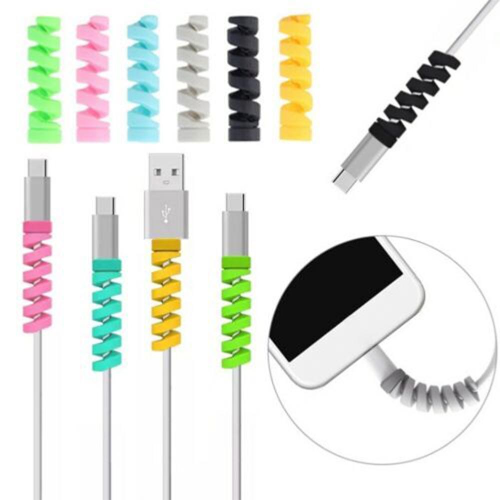 Rubber Cable Protector Pack of 4 Pcs Mixed Colours