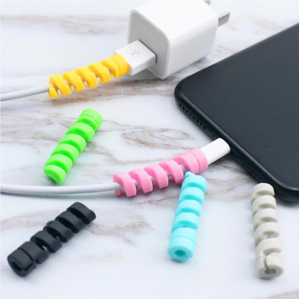 Rubber Cable Protector Pack of 4 Pcs Mixed Colours