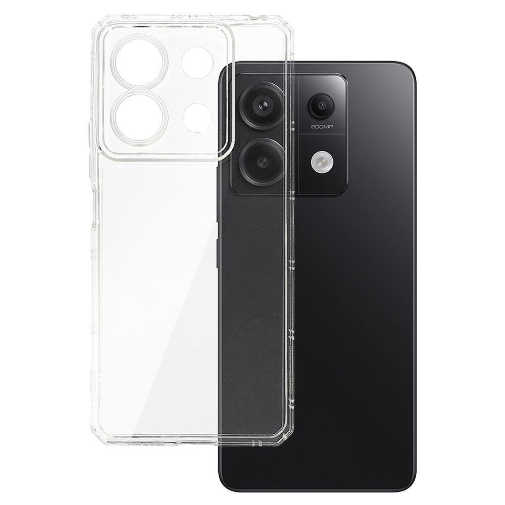 AntiShock Clear Back Cover Soft Silicone TPU Bumper case for Redmi Note 13