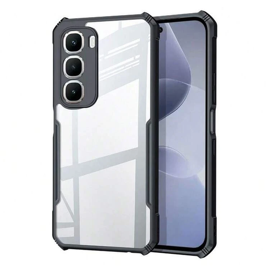infinix Hot 60 Pro Plus case Matte Black Back Cover Soft Silicone TPU Bumper case