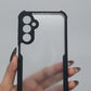 iPaky Samsung A24 Shockproof Matte Black Border Camera lens Protection back cover Case