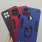 OPPO A15 Hard PC Case with ring holder Shockproof Slim back Cover