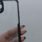 iPaky iPhone 11 Pro Max Shockproof Matte Black Border Camera lens Protection back cover Case
