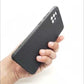 Samsung A51 Carbon Fiber texture Hard Rubber armour back cover shock-porof case