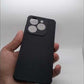 infinix Smart 8 Carbon Fiber texture Hard Rubber armour back cover shock-porof case