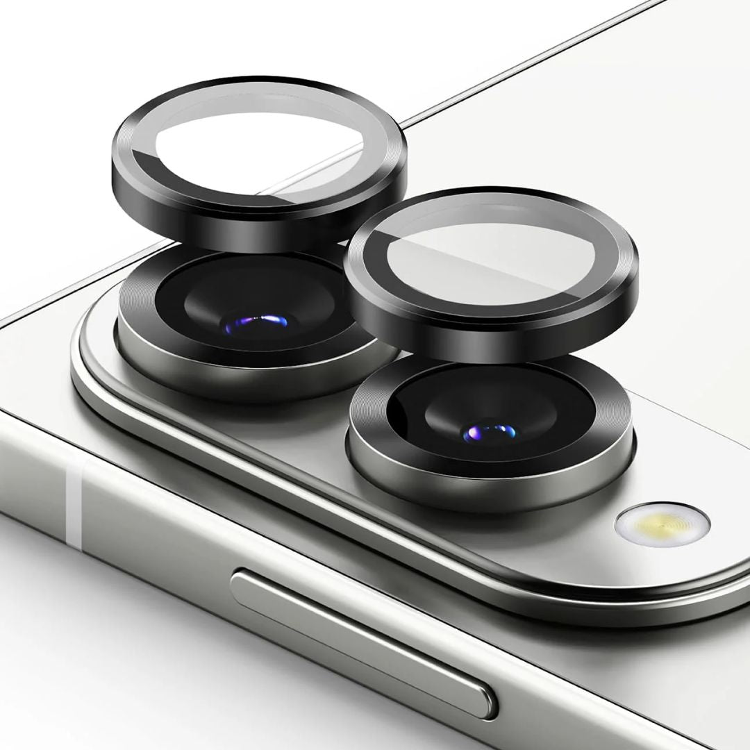 Samsung S24 Edge Camera lens protection Ring with Tempered glass