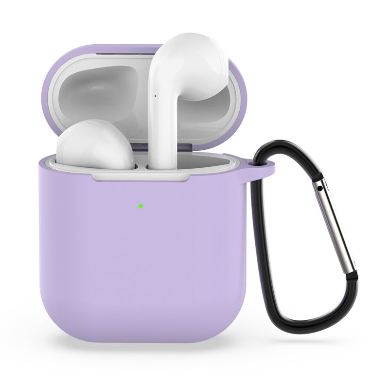 Soft Silicone with Clip Metal Hanger for apple airpod 1/2