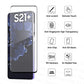 Pack of UV Glue Full Screen Protector Tempered Glass + Carbon Back Sticker and Camera Lens Protection for Samsung S21 Plus
